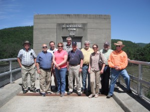 Commissioners at Townshend Dam in Vermont, 2018.